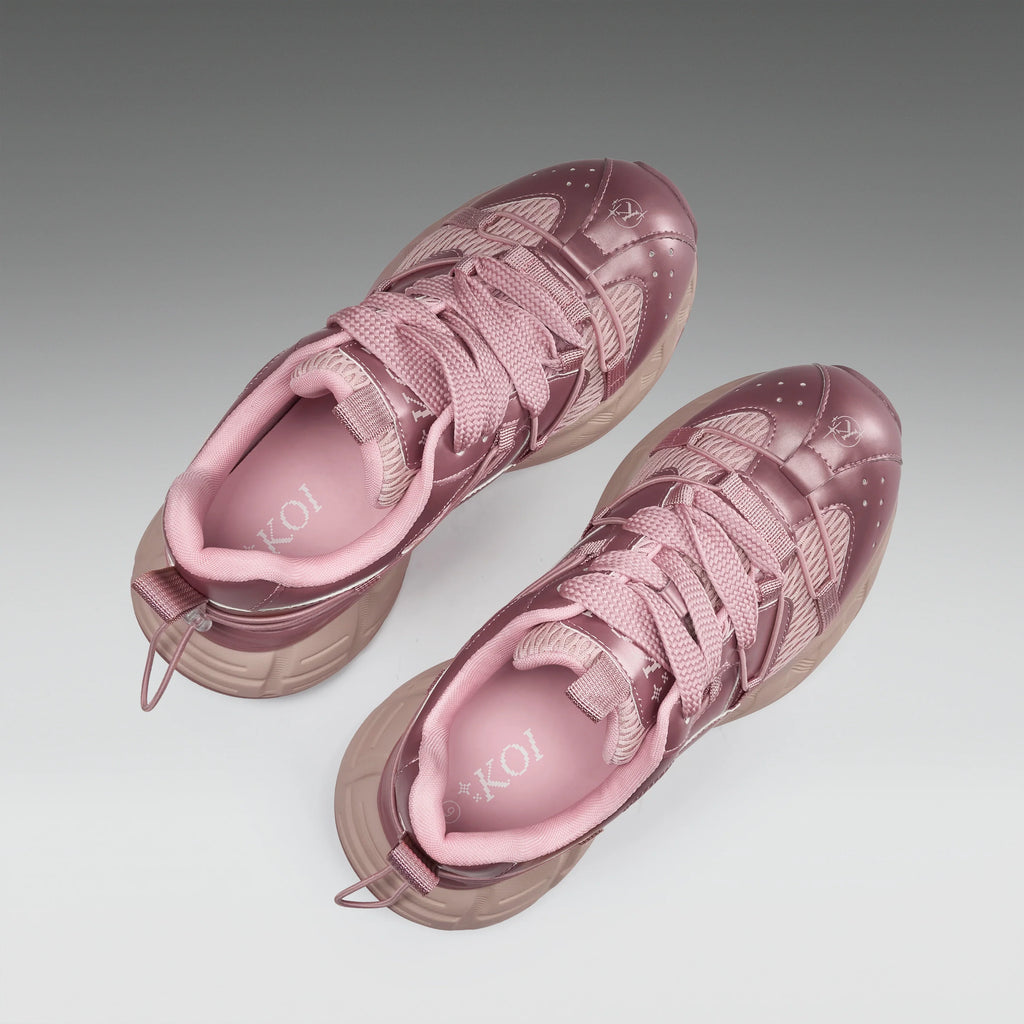 KOI Vortex Mega Chunky Trainers - Rose