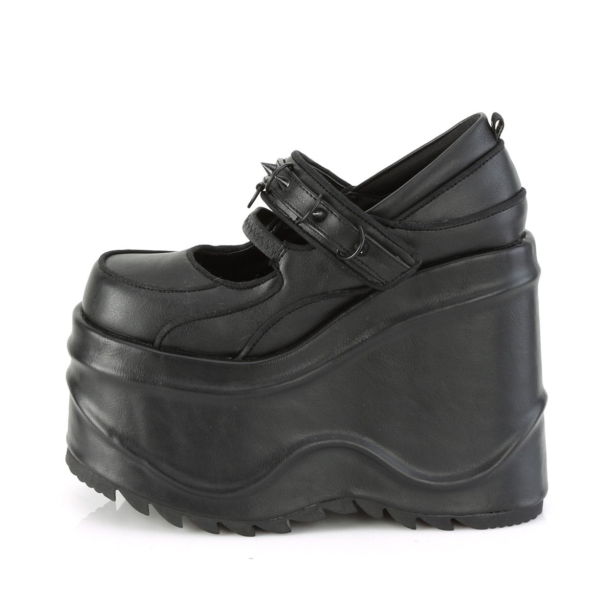 Demonia Wave-48-Noir-Taille 10-Liquidation
