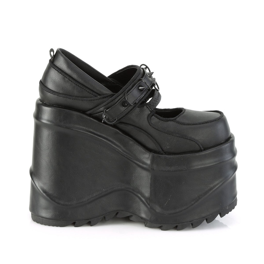 Demonia Wave-48-Noir-Taille 10-Liquidation