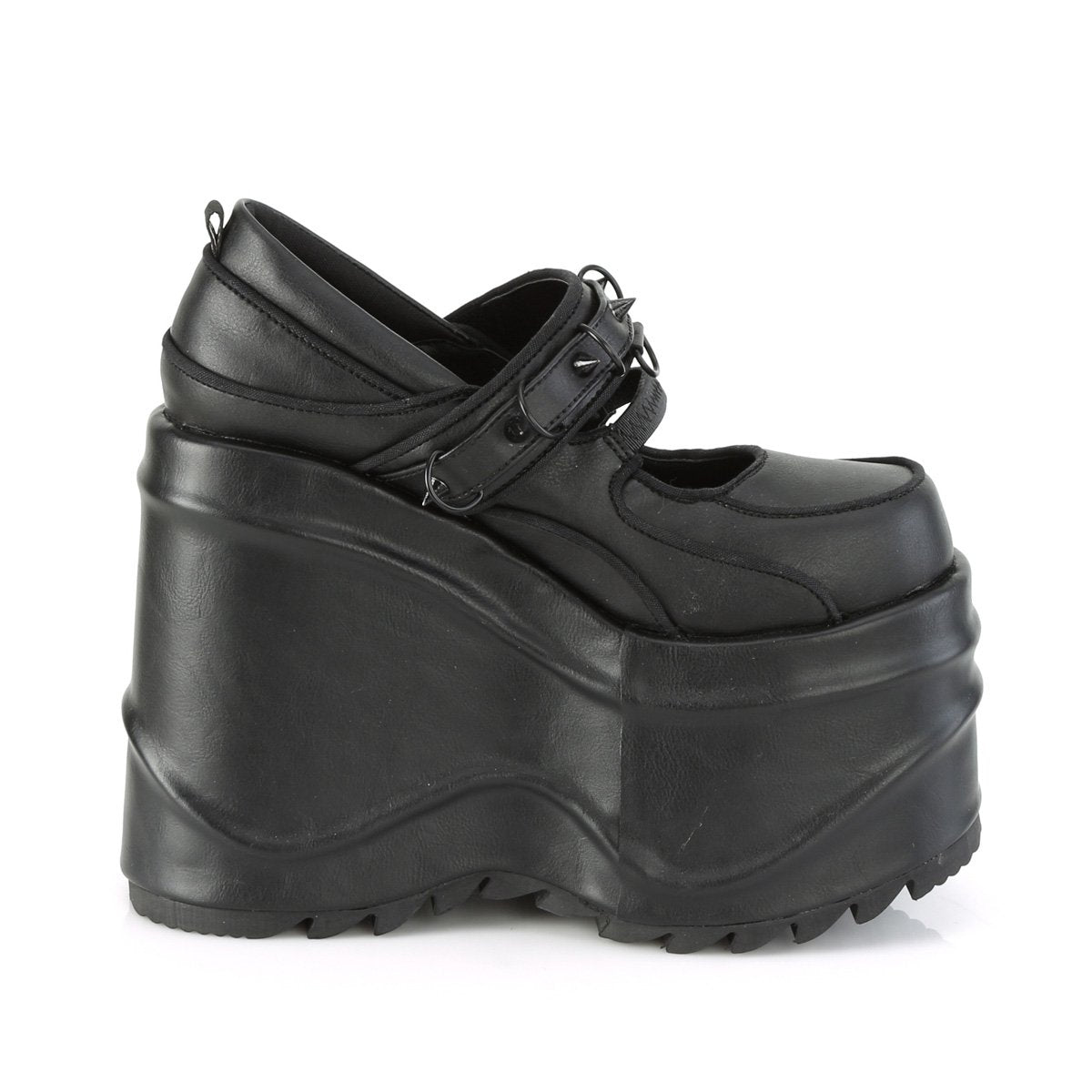 Demonia Wave-48-Noir-Taille 10-Liquidation
