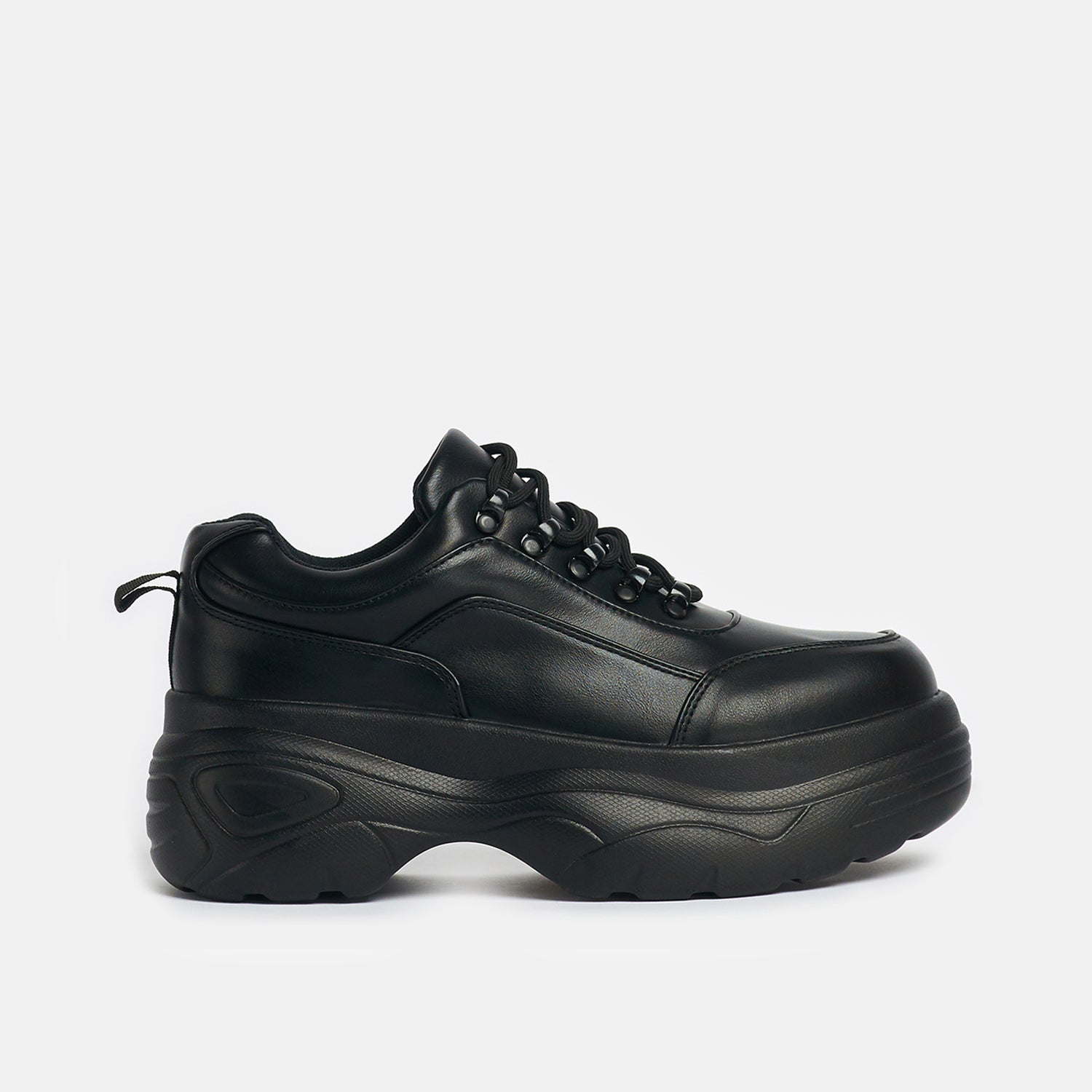 KOI Jennie Striker Black Chunky Bubble Trainers