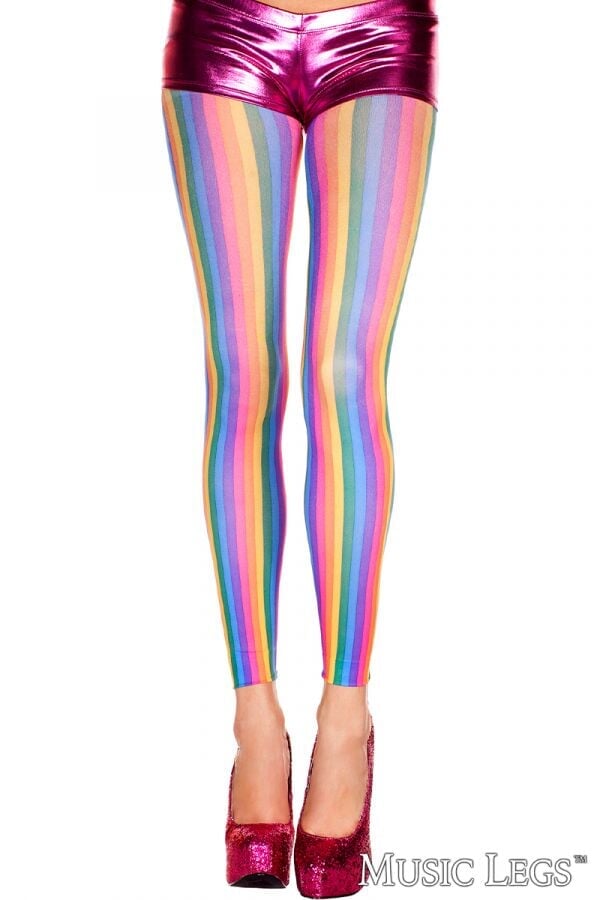 Rainbow Rhinestone Leggings