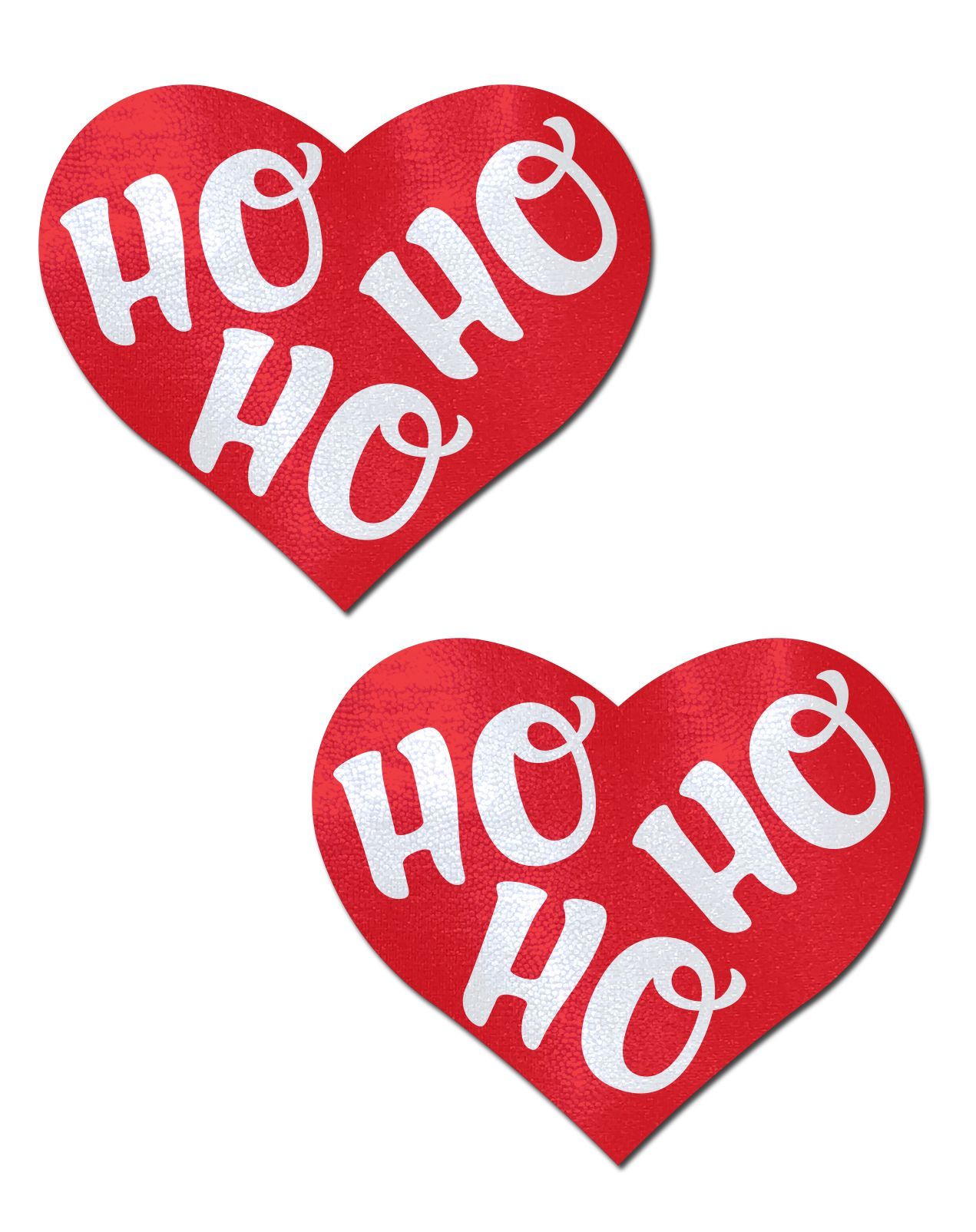 Love: Red and White Ho Ho Ho Hearts Nipple Pasties