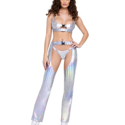 Hologram Chaps with Belt