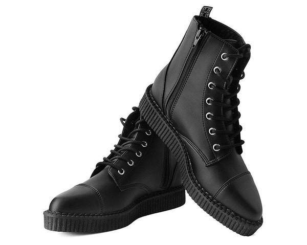 TUK A9636 Black TUKskin™ Pointed Lace Up Boot
