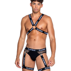 Playboy Mens Dark Room Suspender Set - BOTTOM