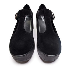 Sai Black Mary Jane Shoes 'Suede Edition'