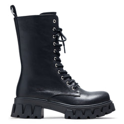 Siren Men's Tall Lace Up Boots - Black