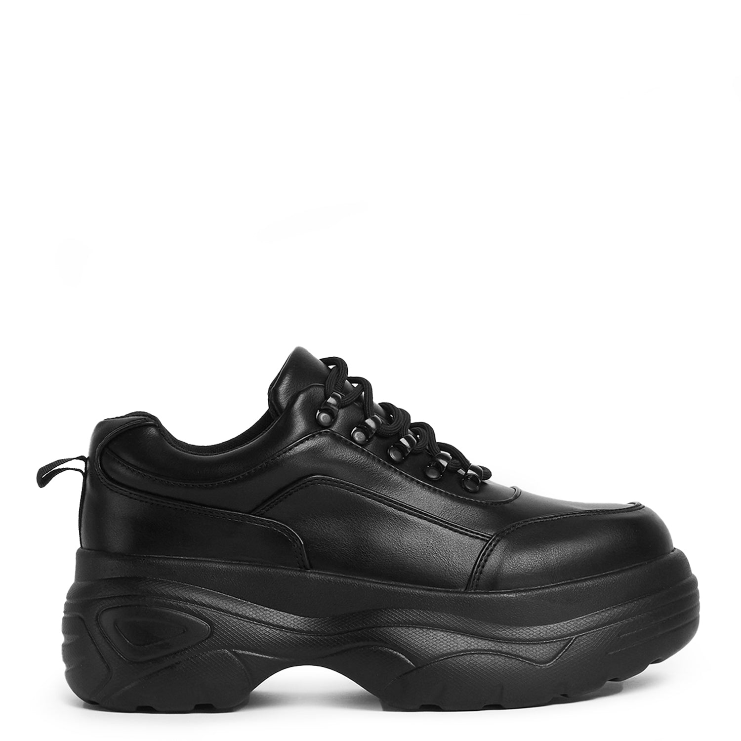 KOI Jennie Striker Black Chunky Bubble Trainers