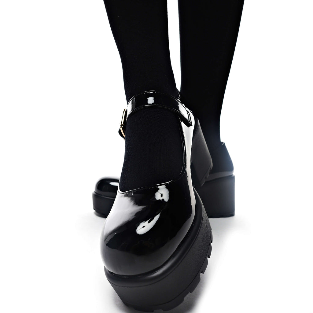 KOI TIRA Black Mary Jane Shoes 'Patent Edition'