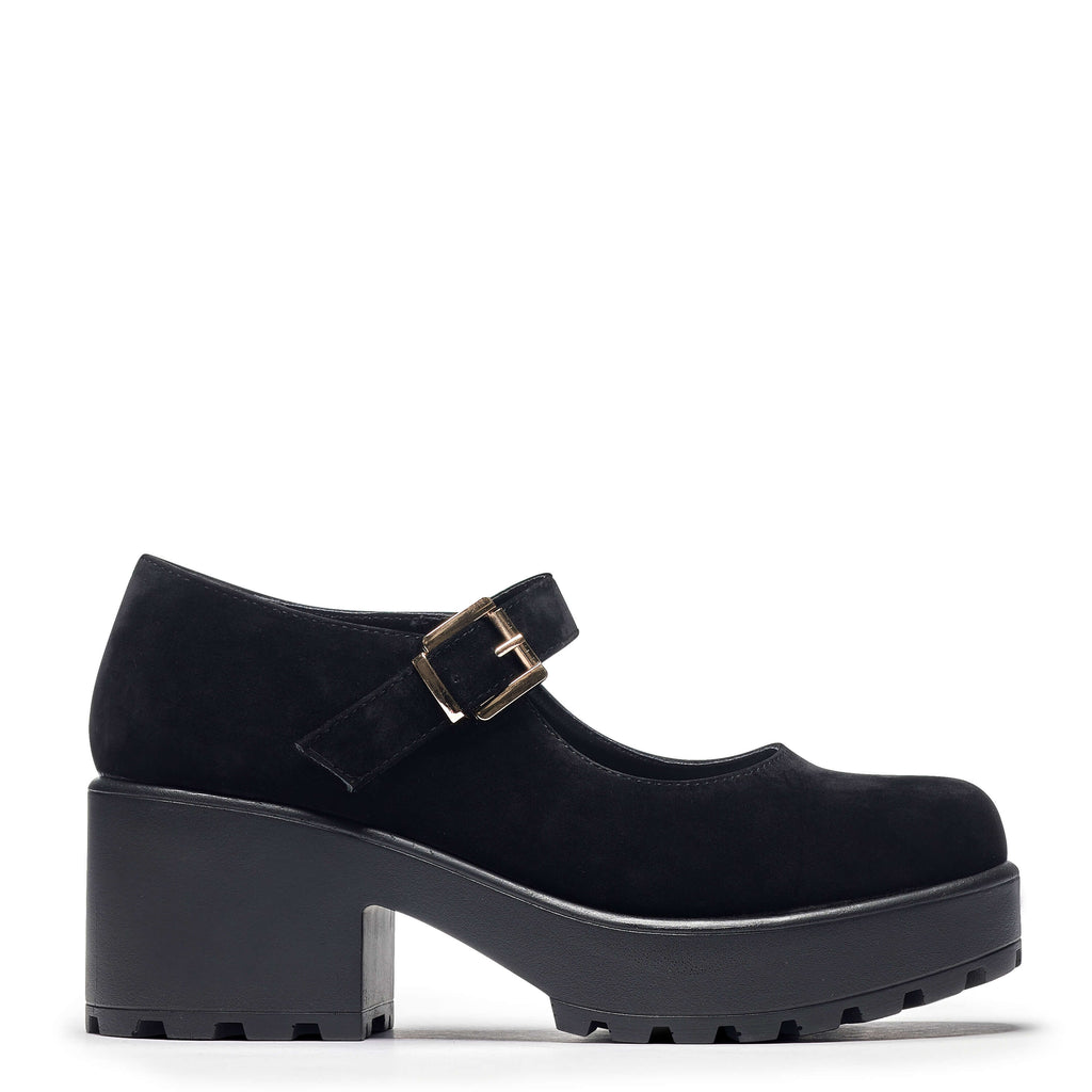 KOI TIRA Black Mary Jane Shoes 'Suede Edition'