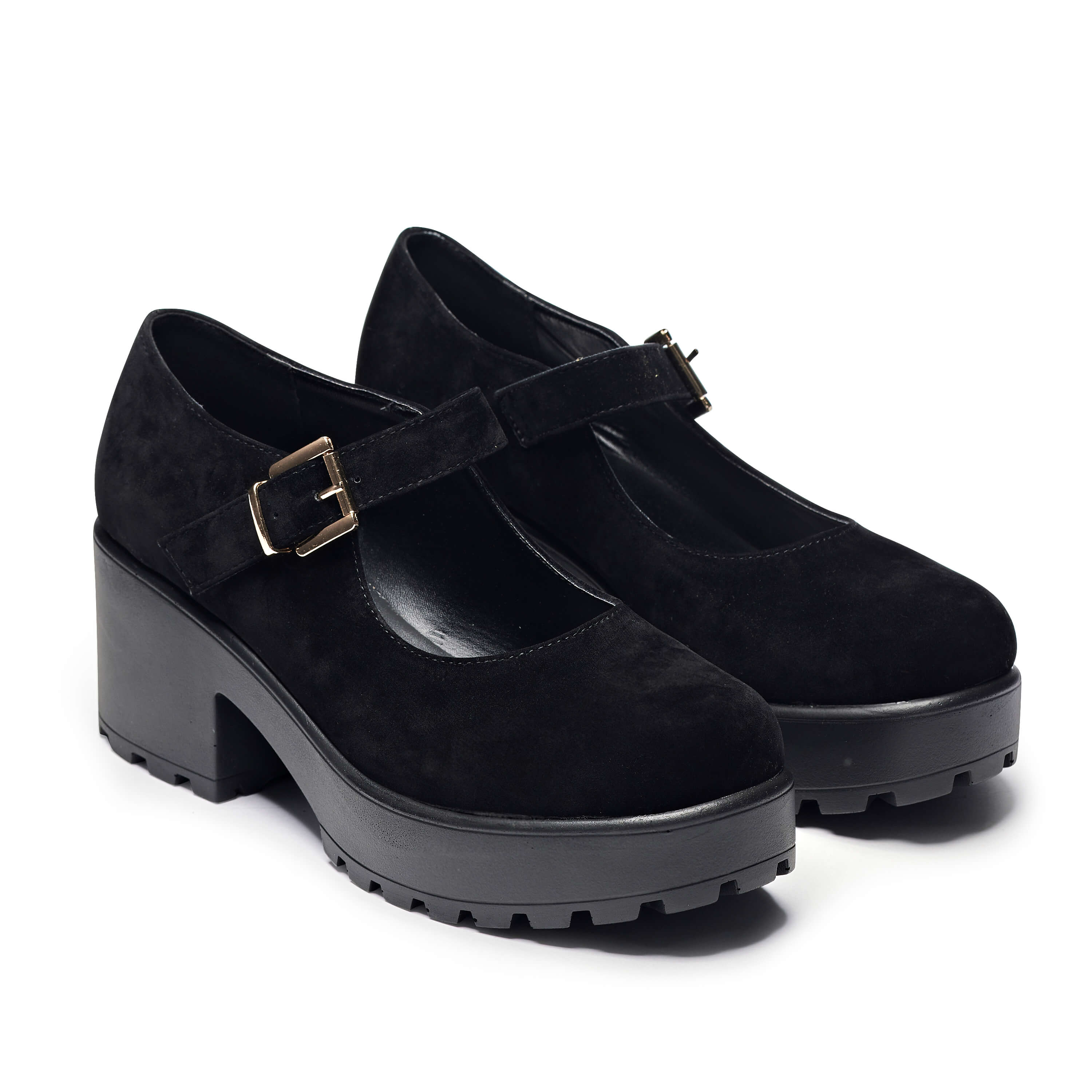 KOI TIRA Black Mary Jane Shoes 'Suede Edition'